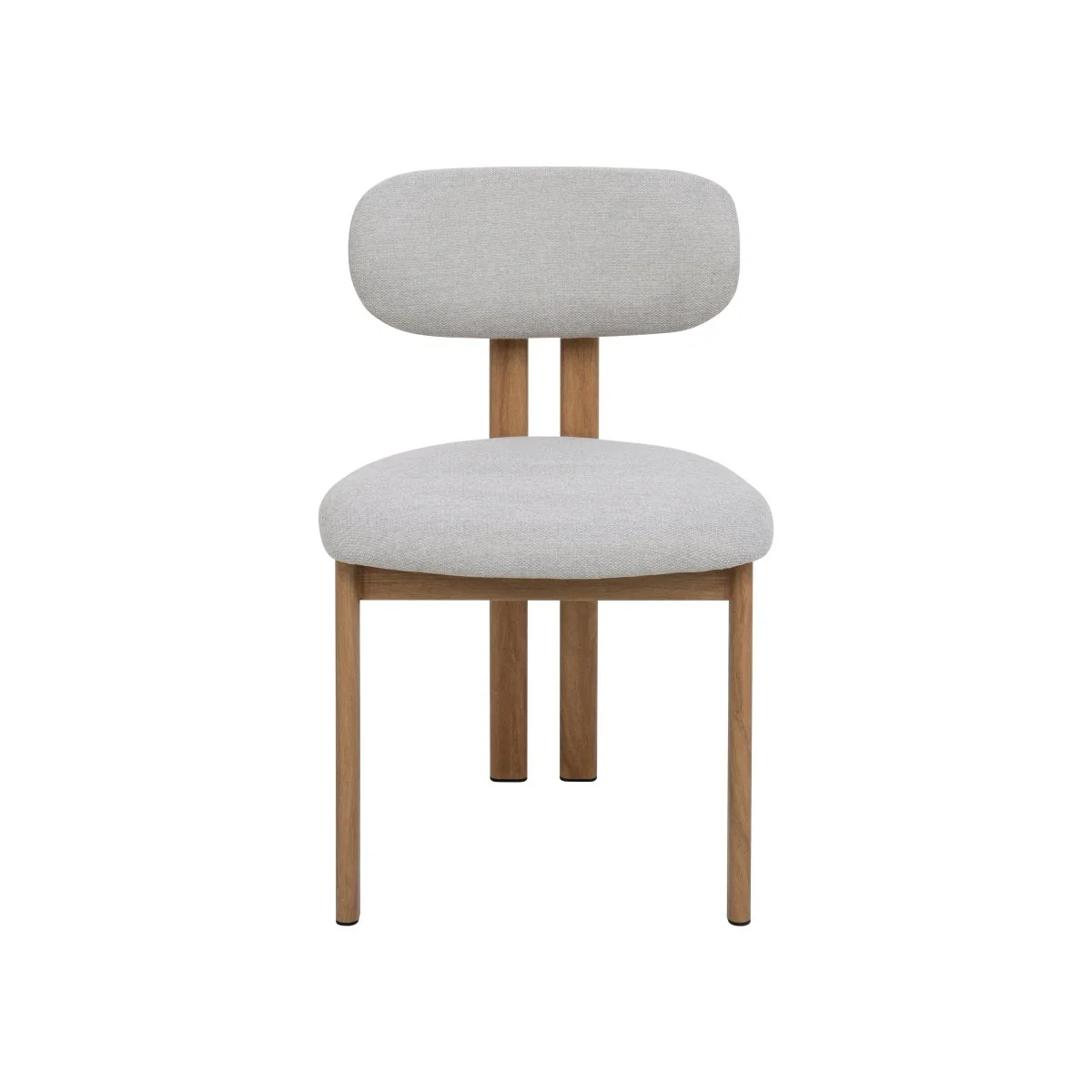 Eetkamerstoel Sabina Beige met eik onderstel
