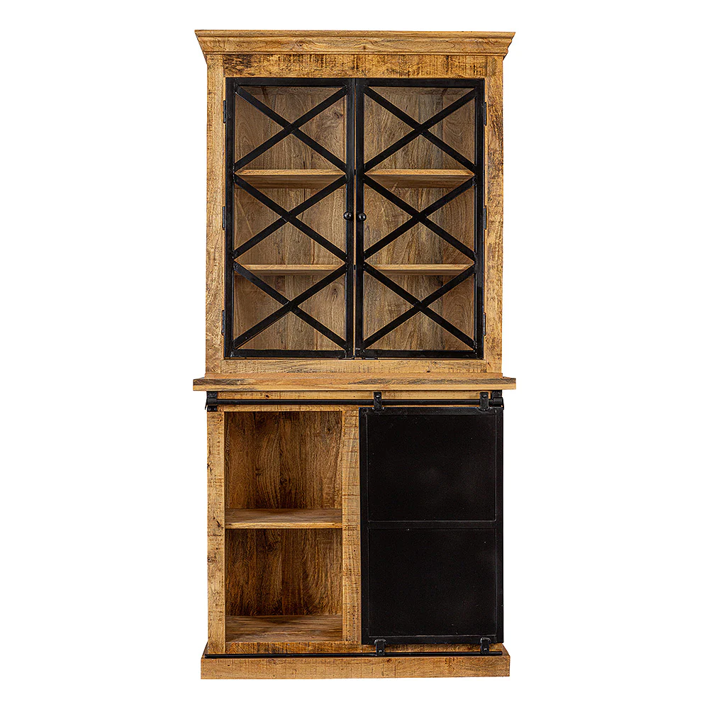 Mangohouten Buffetkast Milan 100 cm met Deurtjes X - Image 3