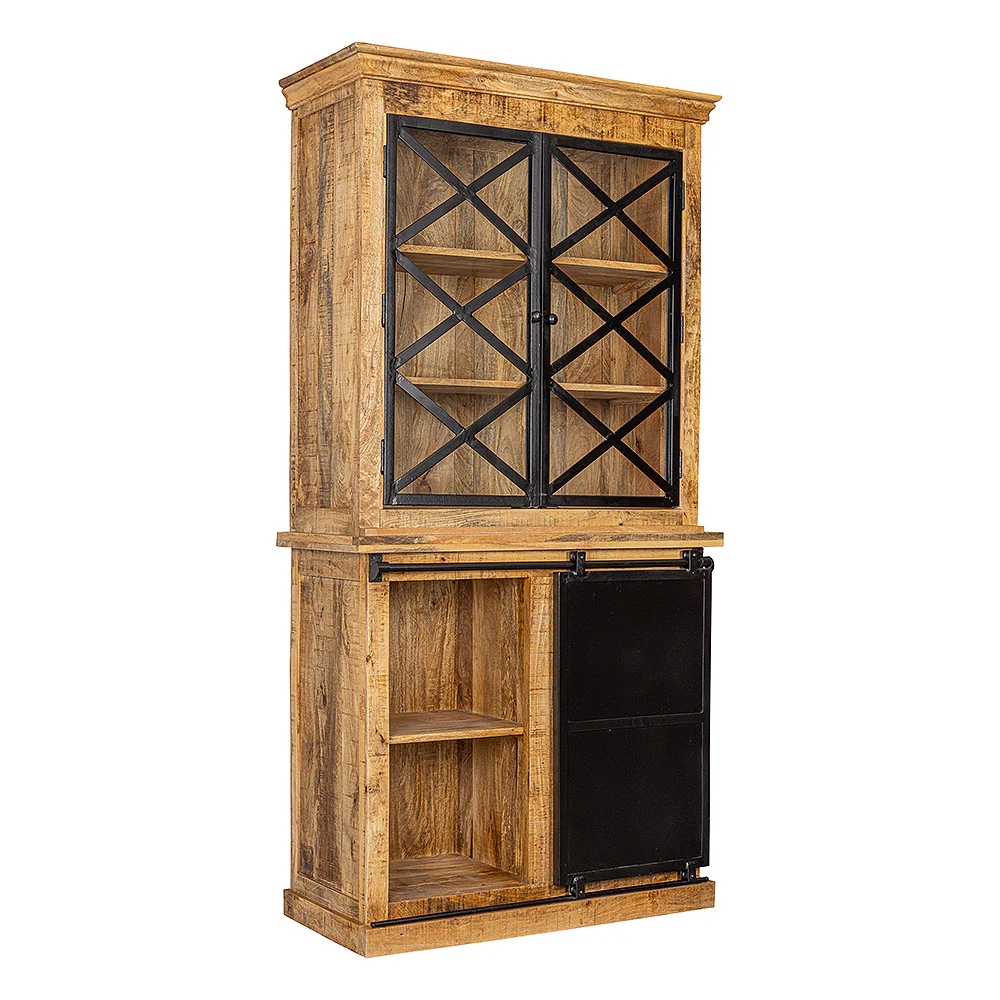 Mangohouten Buffetkast Milan 120 cm met deurtjes X - Image 3