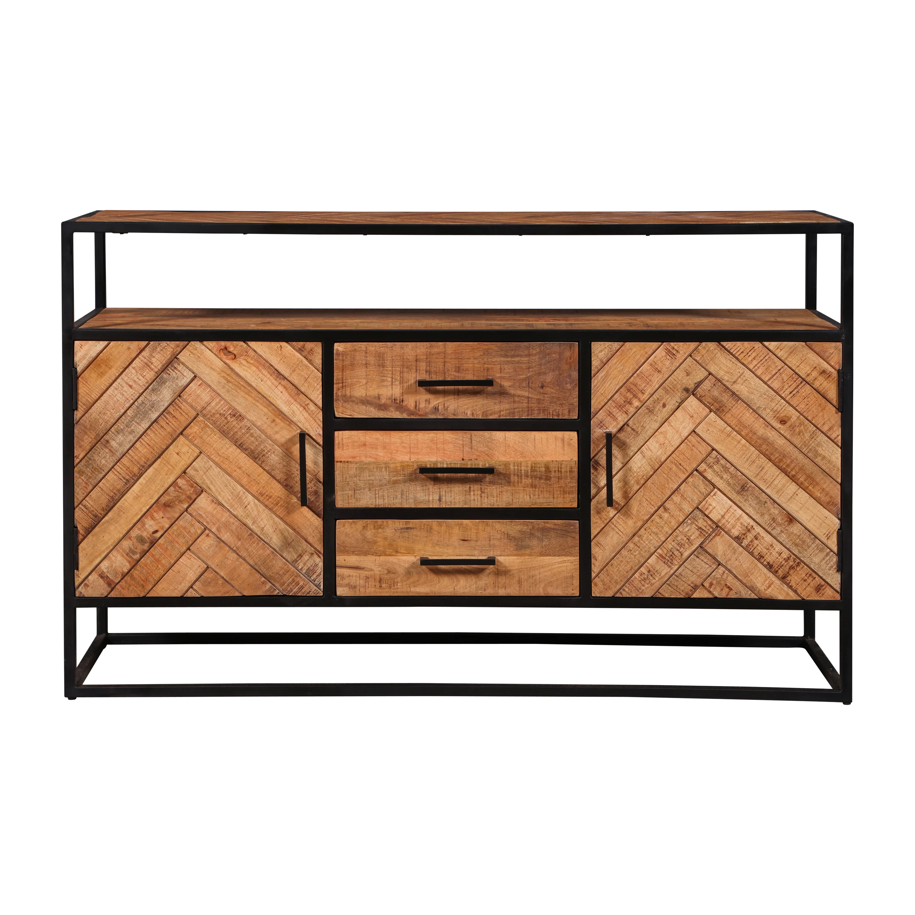 Mangohouten Dressoir Kjeld 145 cm Hoog - Image 2