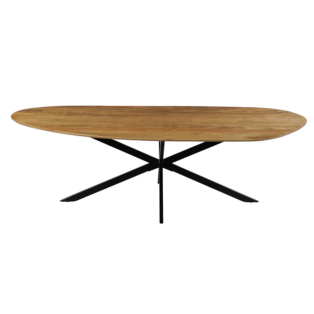 Mangohouten Eettafel Organisch Aislinn 210x100 cm - Image 5