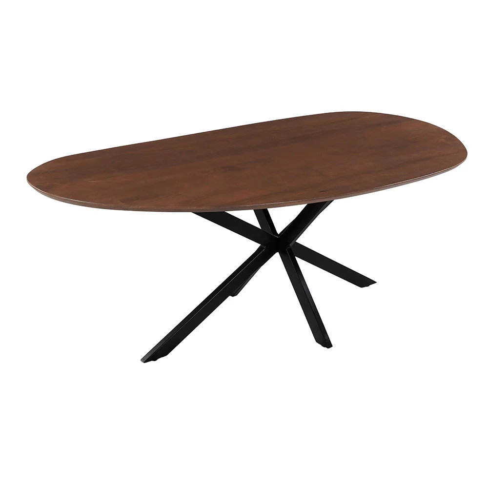 Mangohouten Eettafel Organisch Aislinn 260x120 cm Walnoot - Image 2