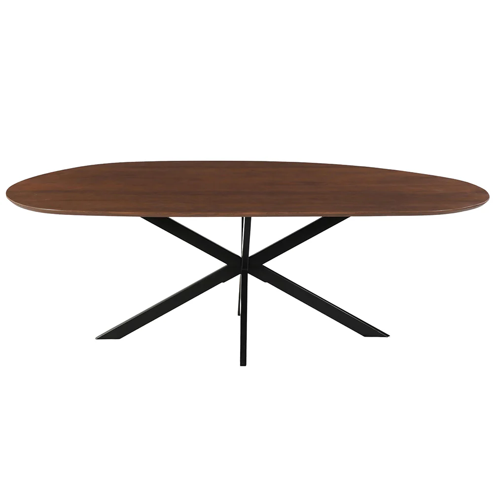 Mangohouten Eettafel Organisch Aislinn 260x120 cm Walnoot - Image 4