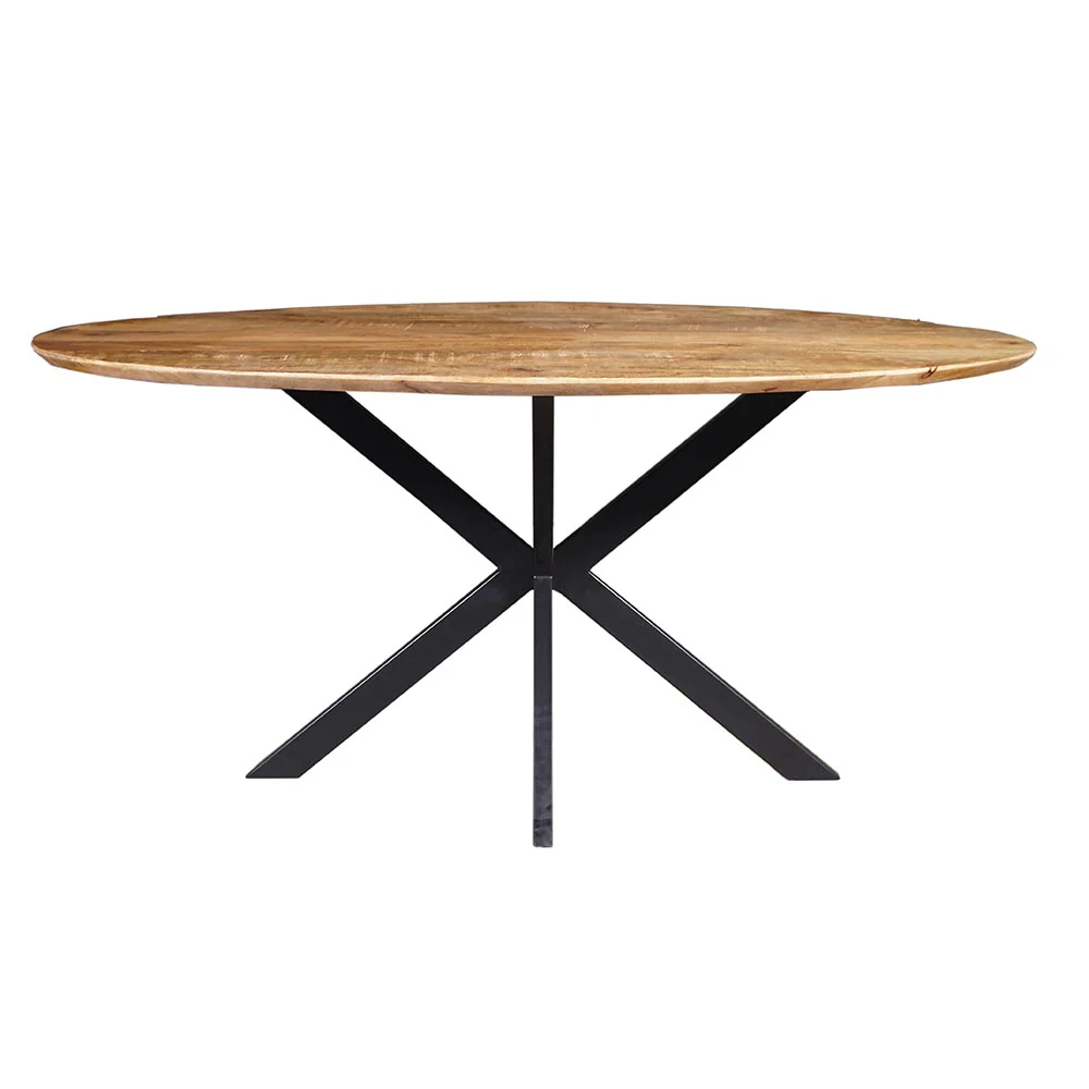 Mangohouten Eettafel Ovaal Julia 180x100 cm (2,5 cm) - Image 2