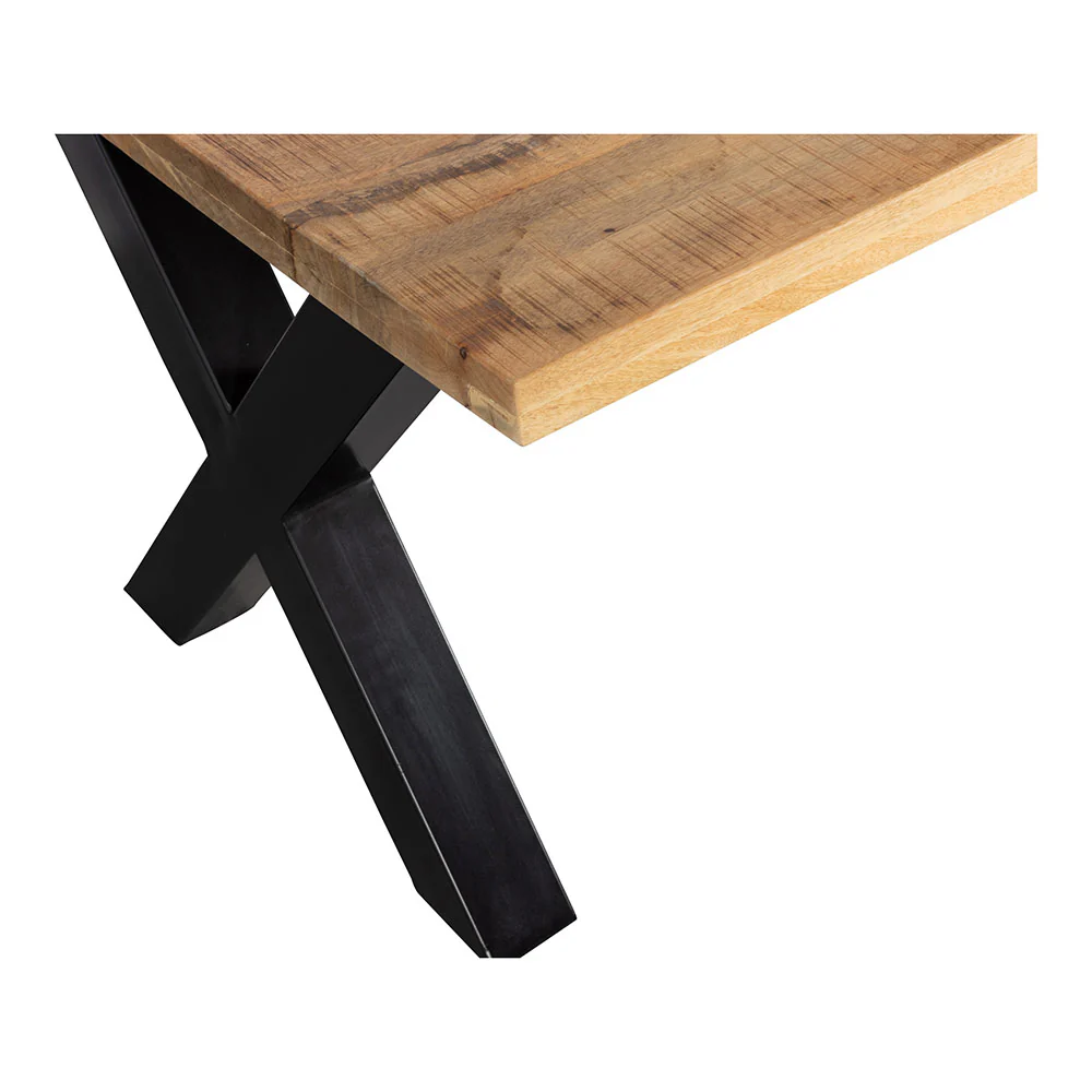 Mangohouten Eettafel Rechthoek Cedric 260x100 cm (6cm) - Image 4