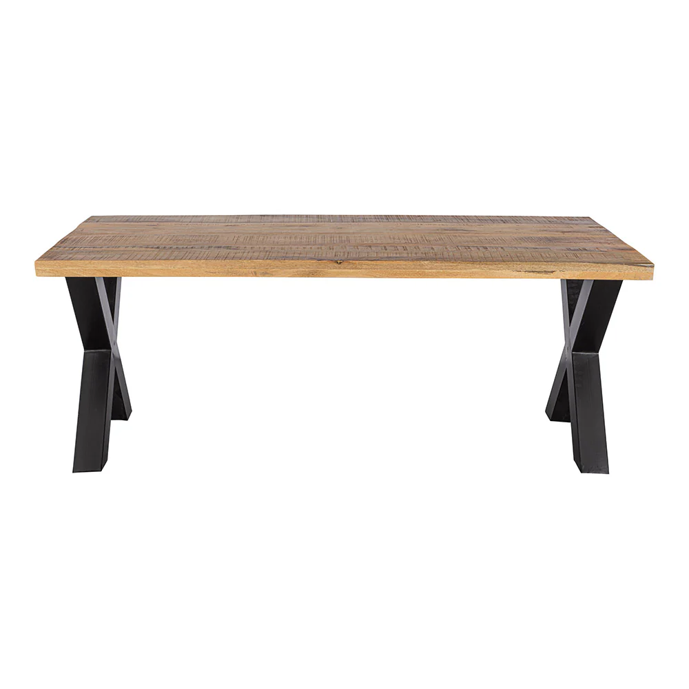 Mangohouten Eettafel Rechthoek Cedric 300x120 cm (6cm) - Image 2