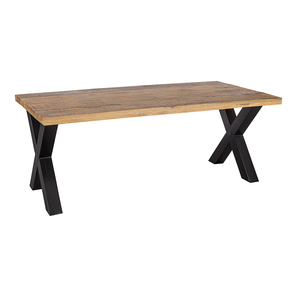 Mangohouten Eettafel Rechthoek Cedric 300x120 cm (6cm) - Image 3
