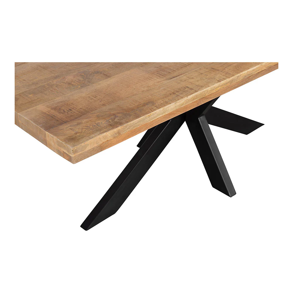 Mangohouten Eettafel Rechthoek Donald 200x100 cm (6cm) - Image 4
