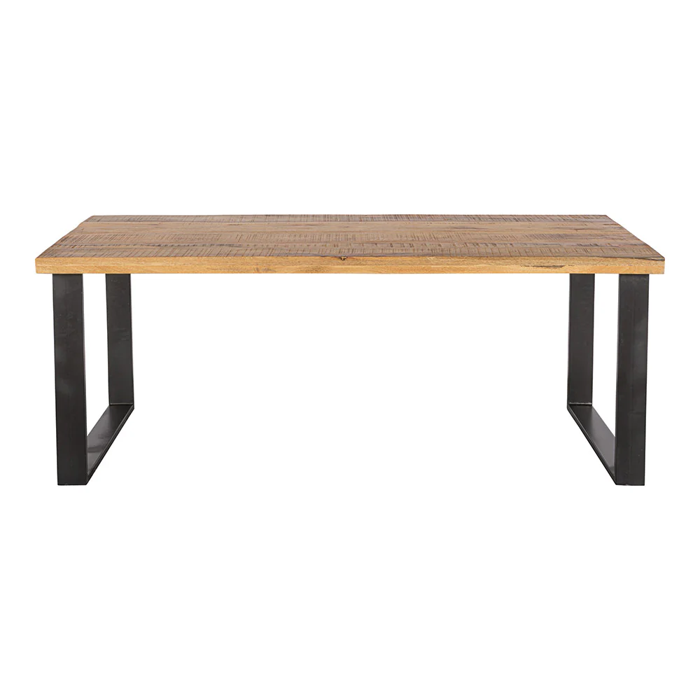 Mangohouten Eettafel Rechthoek Roy 280x120 cm (6cm) - Image 2